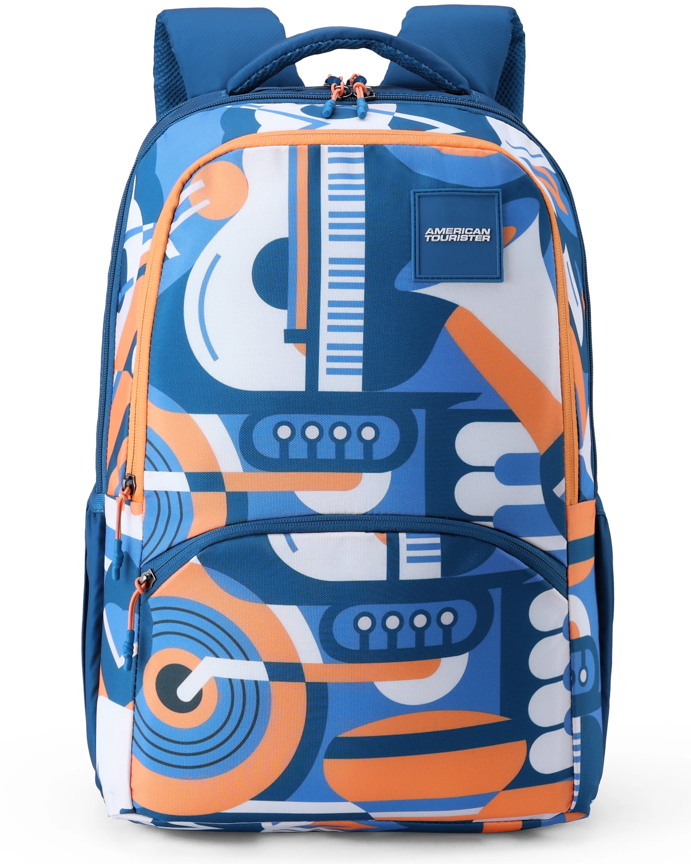 American Tourister Quad 4.0 XXL Unisex College Backpack 35 L Teal Org