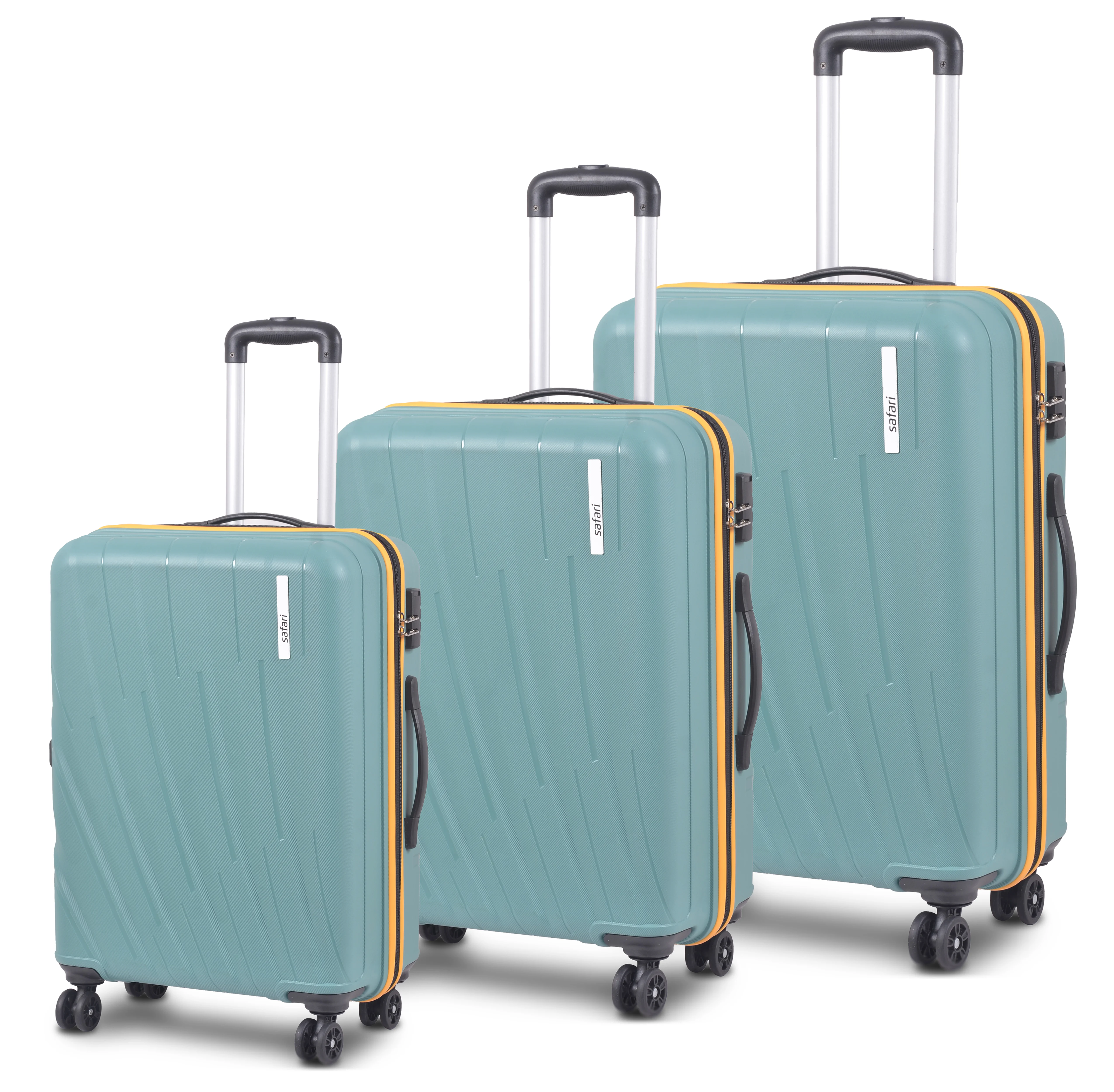 Safari Cairo Set Of 3 Combo Luggage Olive