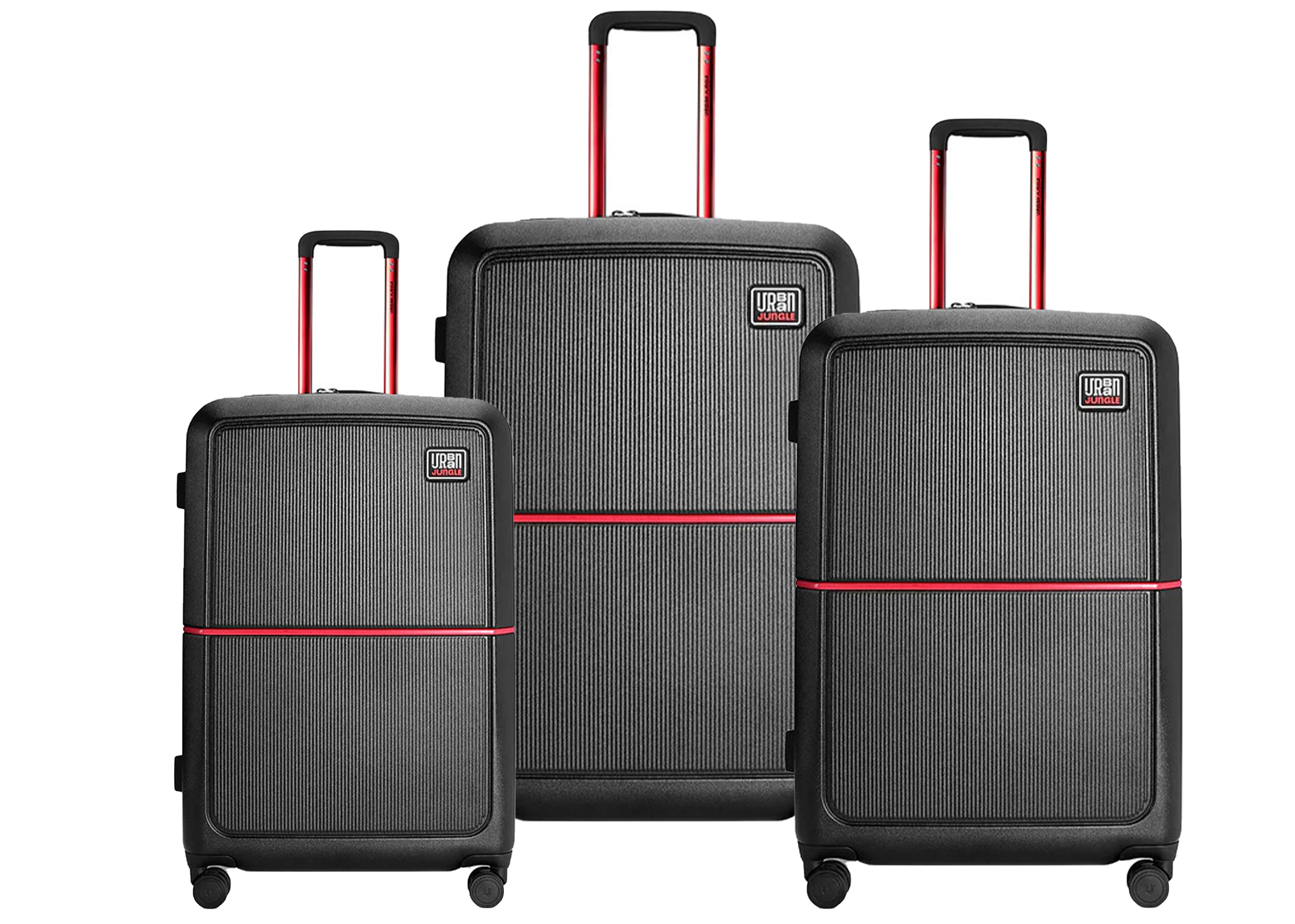 Urban Jungle Solstice Set of 3 Combo Luggage Carbon Black