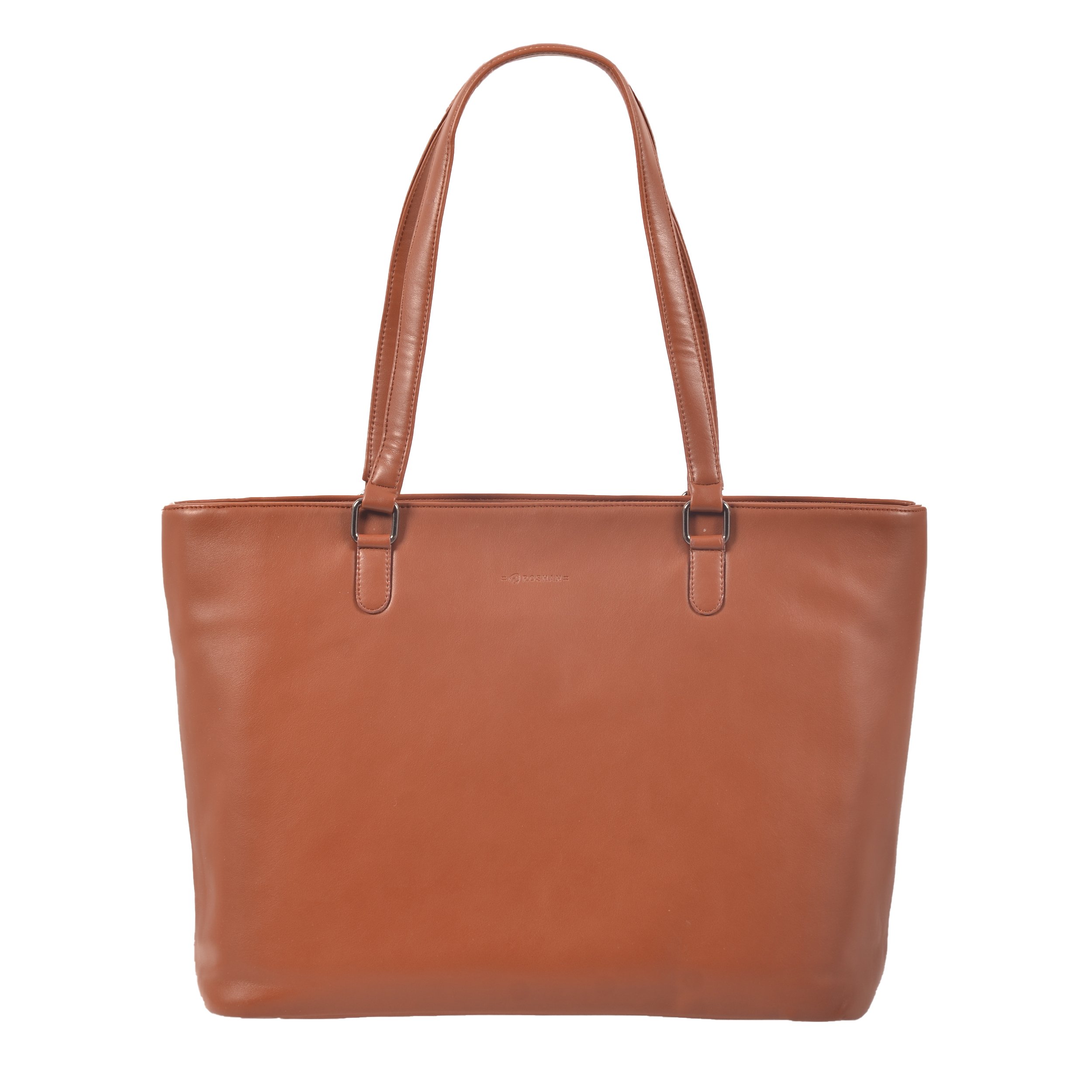 Roshan Golden Sand Laptop Compartment Tote Handbag Tan