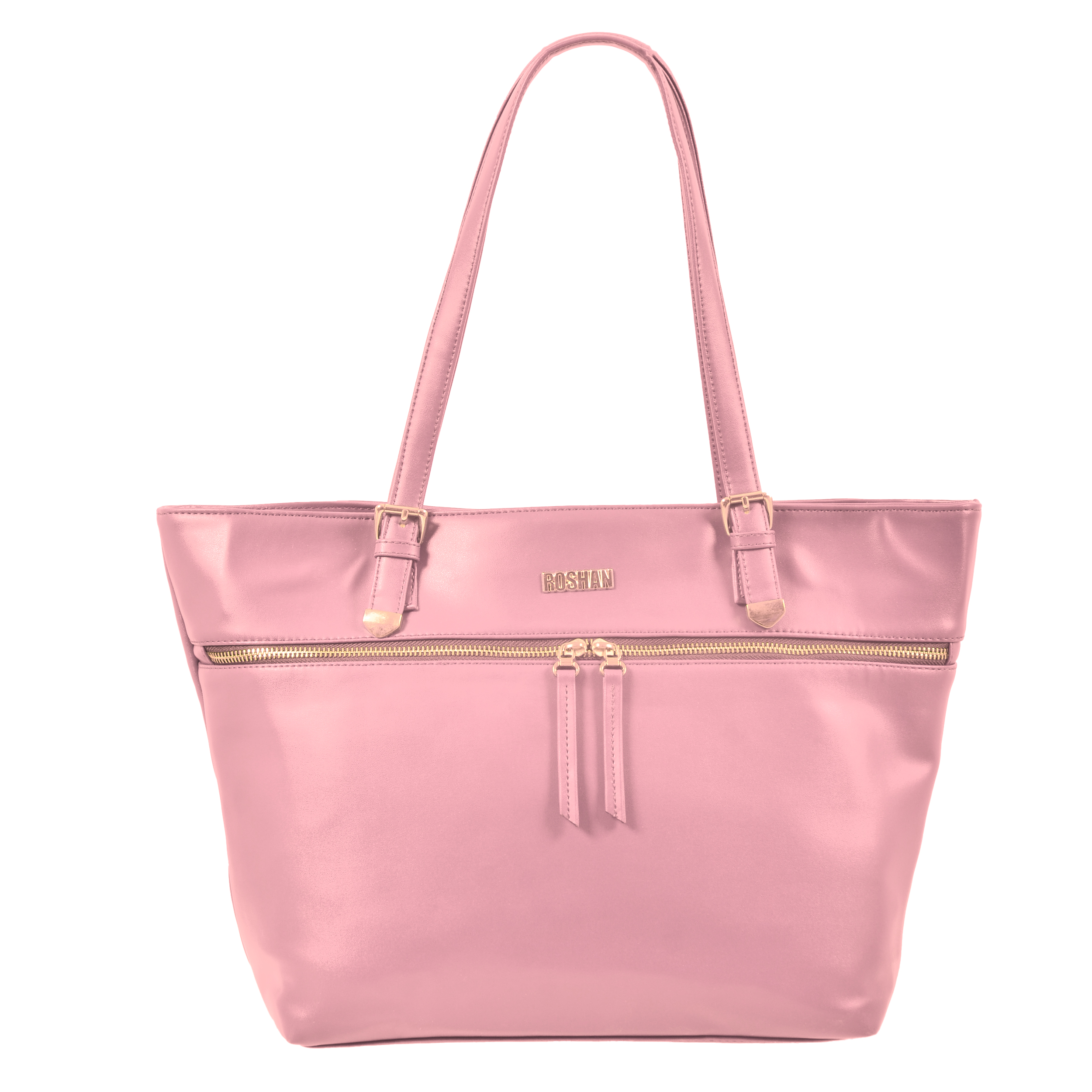 Roshan Velvet Vogue Tote Handbag Pink